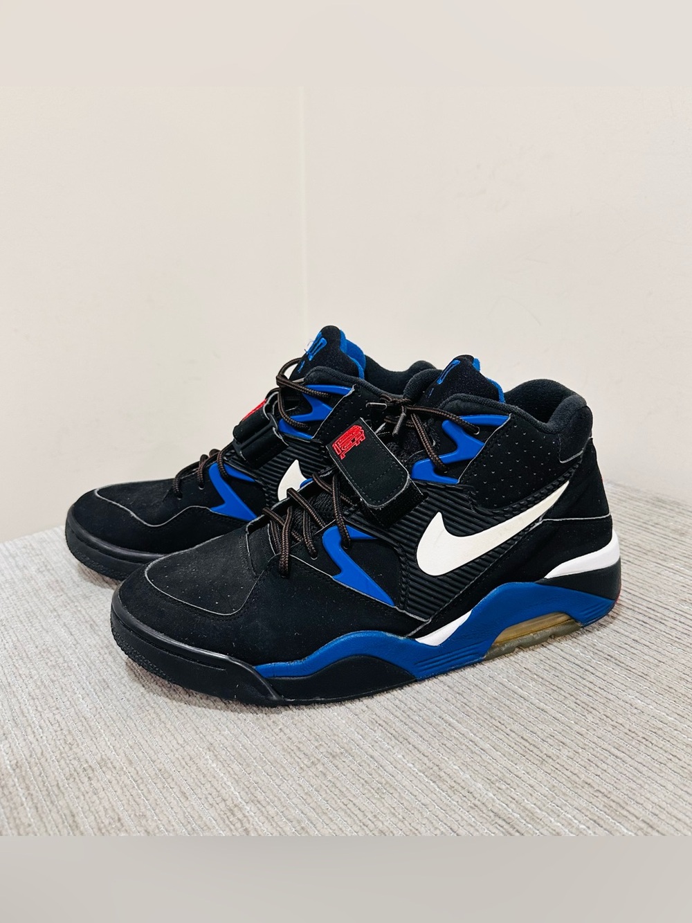 Nike Air Force 180 Charles Barkley OG Black Sport Royal  310095-011 Men US 10